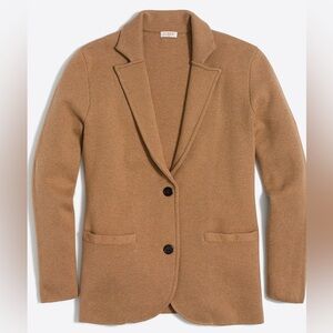J. Crew Women's Camel Sweater Blazer